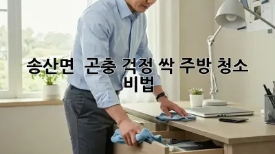 송산면 🏡 곤충 걱정 싹! 주방 청소 비법 ✨